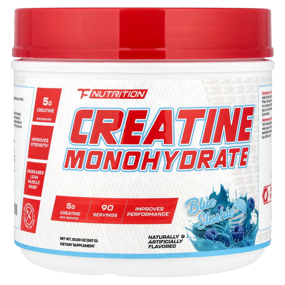 TC Nutrition, моногидрат креатина, Blue Slushie, 90 порций, 567 г (20 унций)