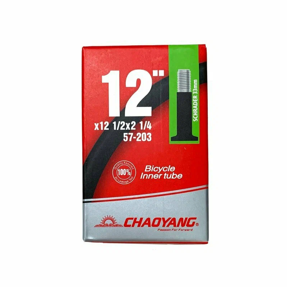 Камера CHAO YANG 12 1/2"x2 1/4 /2.40 AV 33мм , антипрокольная с герметиком, бутил