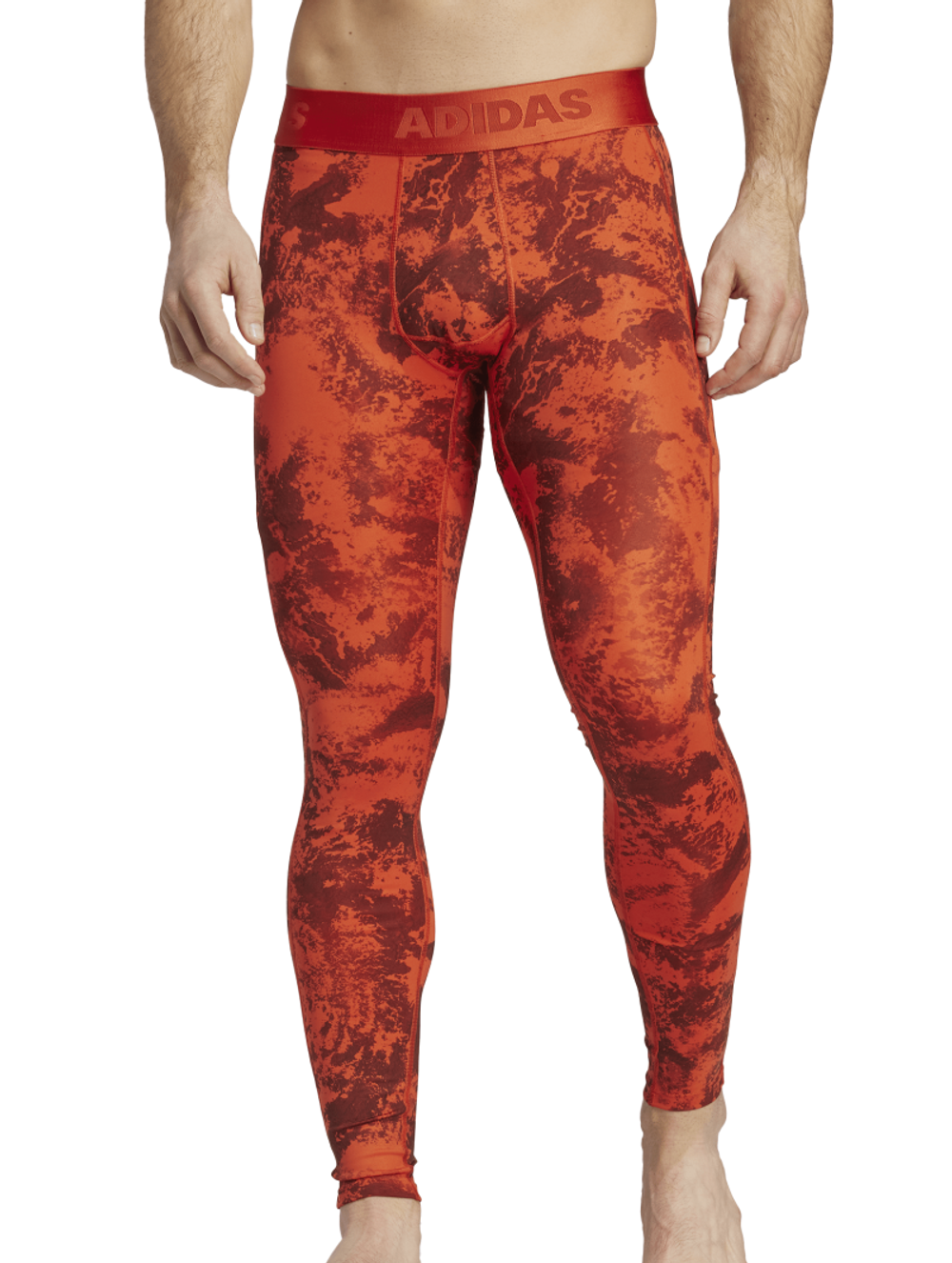Мужские теннисные штаны Adidas Paris Heat.Rdy Techfit Long Leggings - preloved red