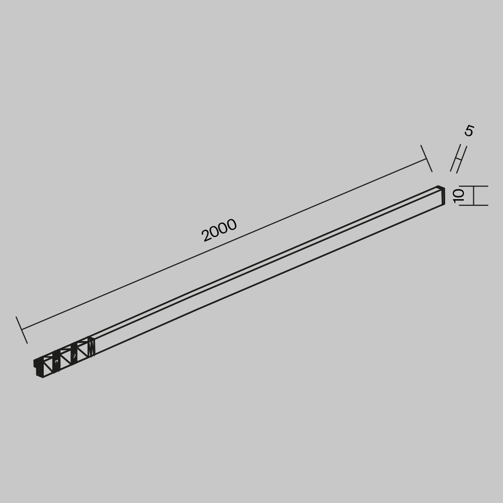 Магнитный трековый светильник Maytoni Flex TR186-1-16W4K-B
