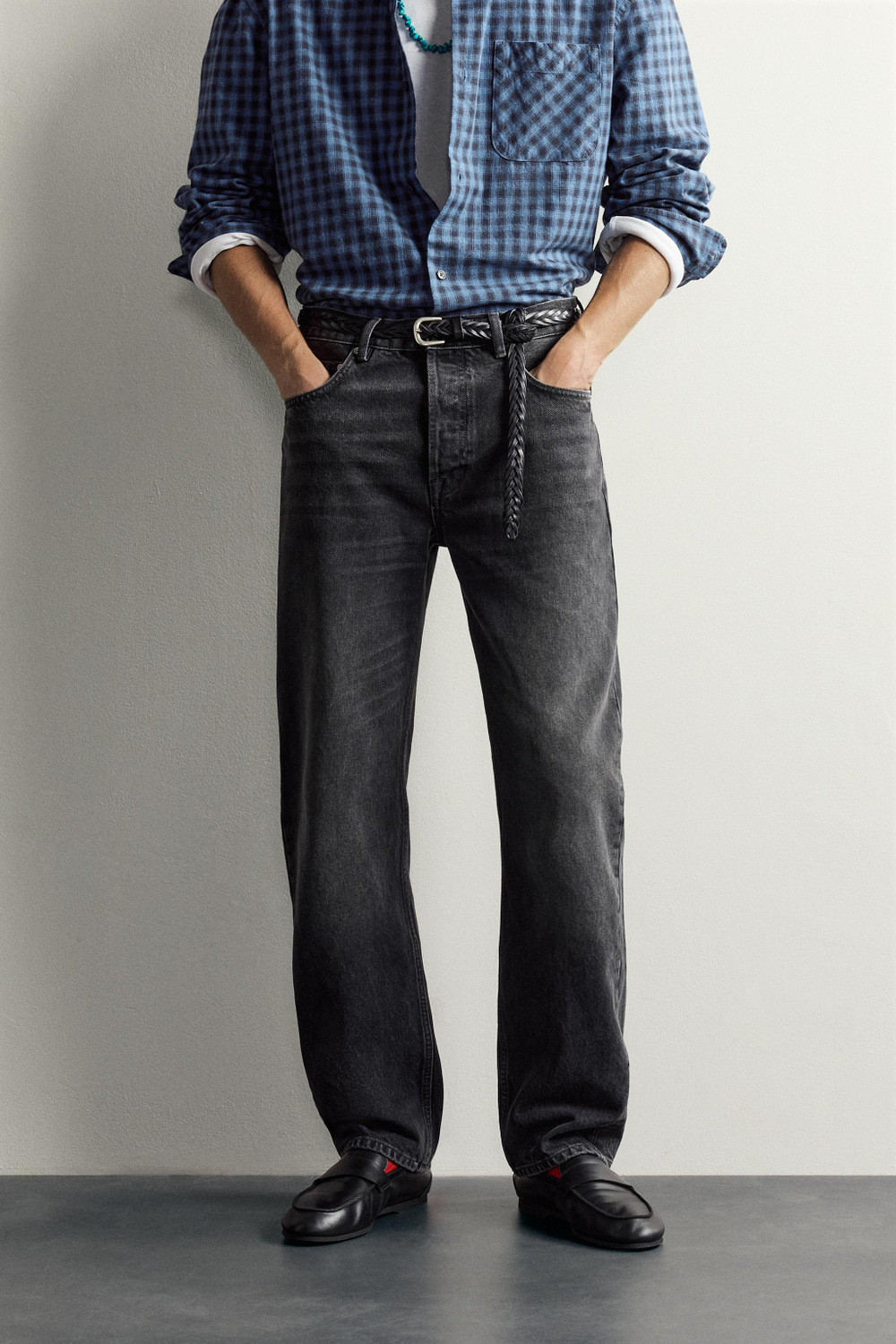 ДЖИНСЫ STRAIGHT FIT AARON LEVINE X ZARA — ZARA