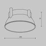 Кольцо декоративное Maytoni Accessories Ring12-15W-RD-BS