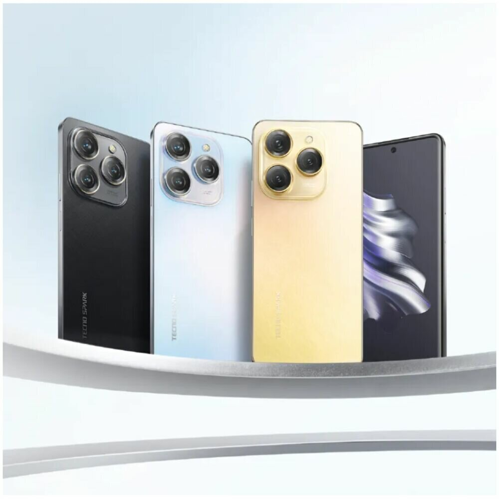 Смартфон TECNO Spark 20 Pro 8/256 ГБ RU, Dual nano SIM, Frosty Ivory