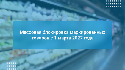 Массовая блокировка маркированных товаров с 1 марта 2027 года