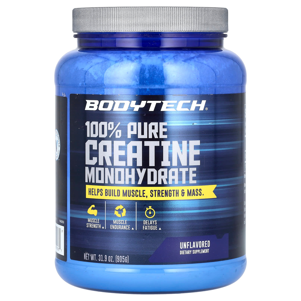 BodyTech, 100% чистый моногидрат креатина, без добавок, 905 г (31,9 унции)