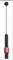 Светильник подвесной светодиодный Rilon 1078B+R/R BLACK+RED, 10 Вт, чёрный и красный