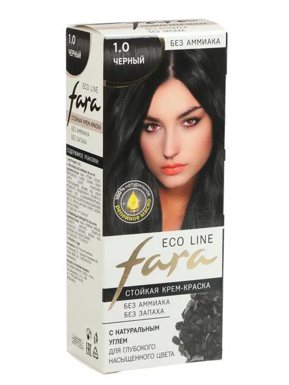 Краска для волос FARA Eco Line 1.0 чёрный, 125 г