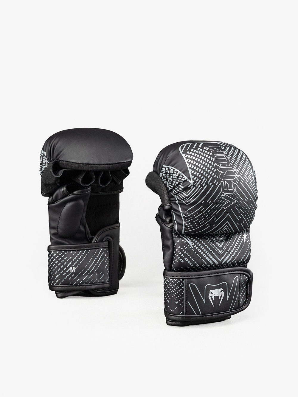 Перчатки ММА Venum Midnight Fury Black/Grey/Silver