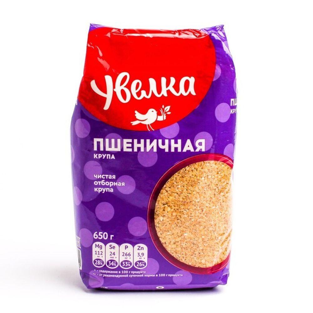 Крупа Увелка Пшеничная отборная 650г, шт