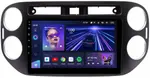 Магнитола для Volkswagen Tiguan 1 2011-2016 (аварийка прямоугольная, рамка чёрная) - Teyes CC3L на Android 10, CarPlay, 4G SIM-слот