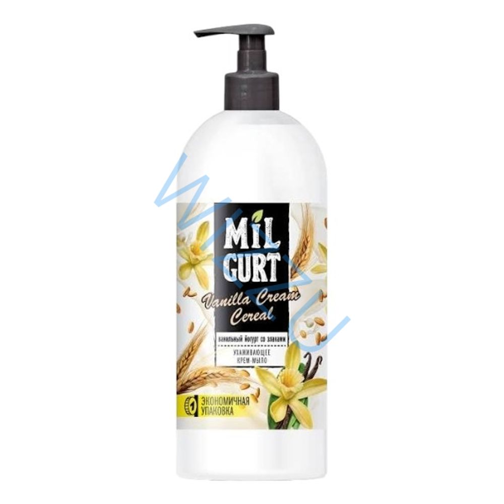Жидкое крем-мыло MILGURT ванильный йогурт со злаками 860 г.
