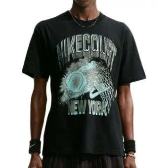 Женская теннисная футболка Nike Court Slam Short Sleeve - black
