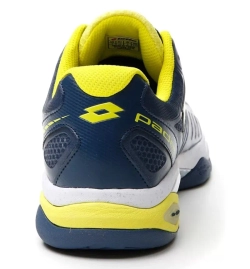 Мужские кроссовки для Padel Lotto Superrapida 200 III - all white/acid yellow/dark denim