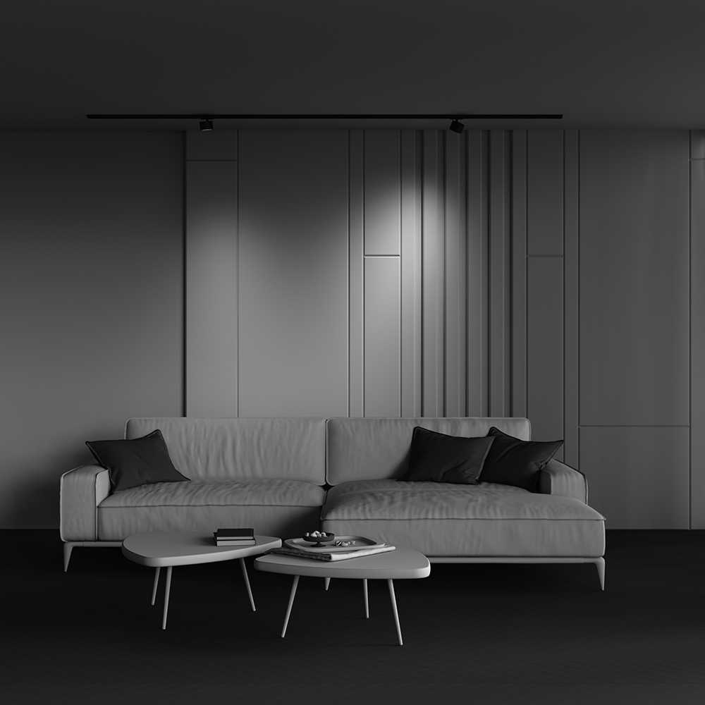 Трековый светильник Maytoni UNITY Glare TR225-1-GX53-B
