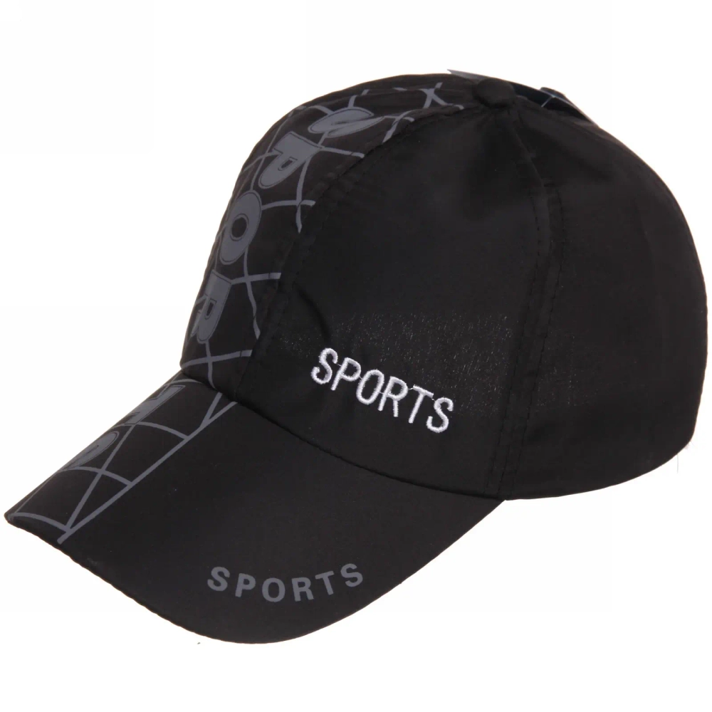 Бейсболка спортивная «Sport», цвет черный, р58