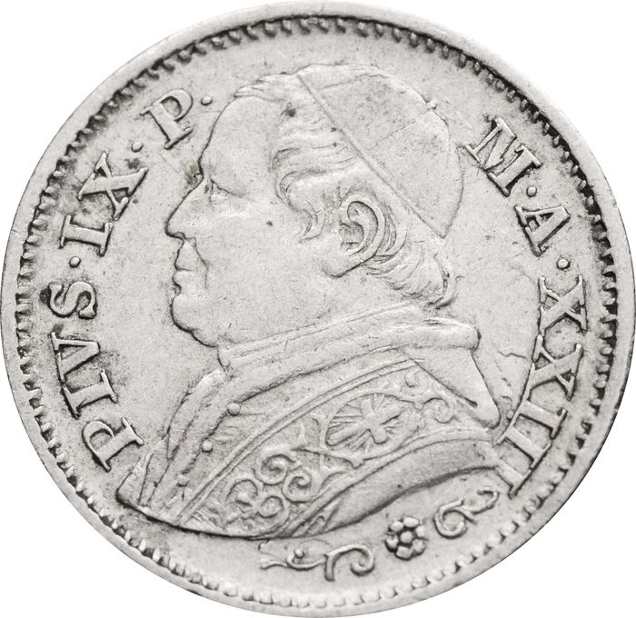 10 сольдо 1868 Ватикан, Папская область