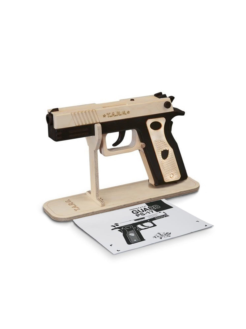 Деревянный конструктор Пистолет GUARD PS-17 (TARG)
