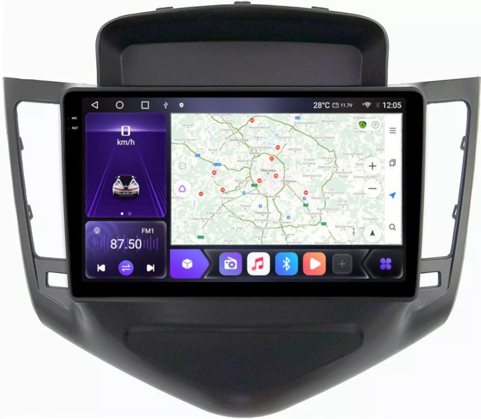 Магнитола для Chevrolet Cruze 2009-2012 - Kuberg OL-9222 QLed+2K, Android 12, Быстрая, CarPlay, 4G SIM-слот