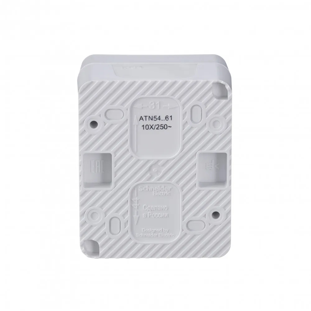 ATLASDESIGN PROFI IP54 О/У 1-клавишный ПЕРЕКЛЮЧАТЕЛЬ, сх.6, 10АХ, БЕЛЫЙ