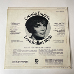 Винтажная виниловая пластинка LP Connie Francis Love Italian Style (Англия 1967)