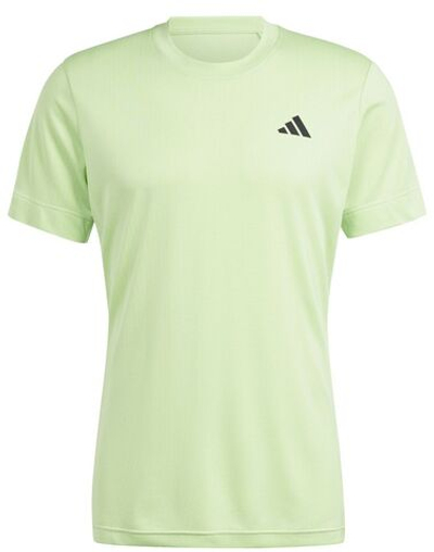 Мужская теннисная футболка Adidas Tennis Freelift T-Shirt - semi green spark/green spark