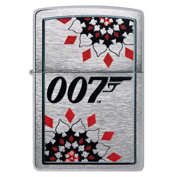 Зажигалка Zippo James Bond™ с покрытием Brushed Chrome (48734)