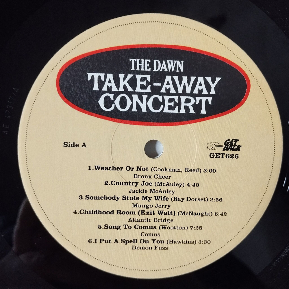 Винтажная виниловая пластинка LP Сборник The Dawn Take Away Concert (Italy 2003)