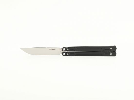 Складной нож -бабочка Ganzo G766-BK c клинком из стали 440C, рукоять G10