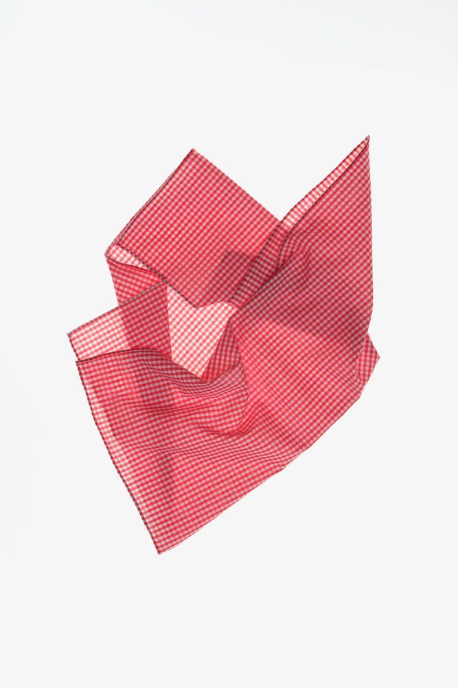ZARA X JOHN GALLIANO БАНДАНА В КЛЕТКУ В КЛЕТКУ LIMITED EDITION, КРАСНЫЙ
