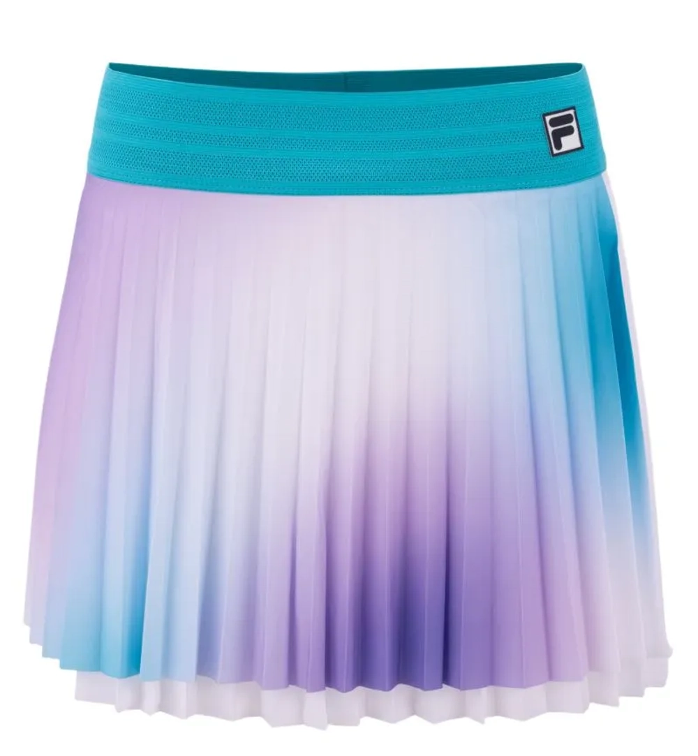 Теннисная юбка Fila Everly - aqua blue graphic