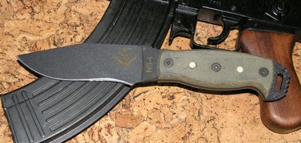 Цена наНож с фиксированным клинком Ontario NS-4, сталь 5160, рукоять микарта, olive/black