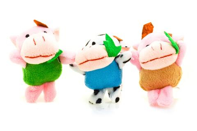 Мягкая игрушка Корова, брелок 6см в ассортименте