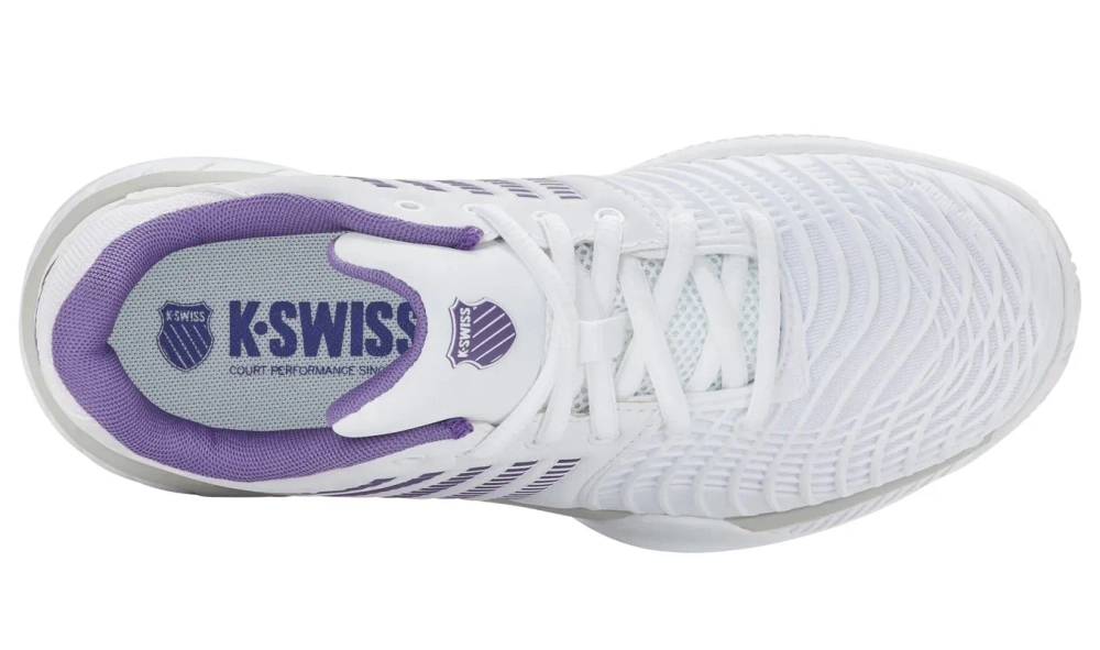 Женские теннисные кроссовки K-Swiss Express Light 3 Clay - white/purple haze/lunar rock