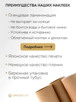 Наклейка интерьерная на холодильник природа камни