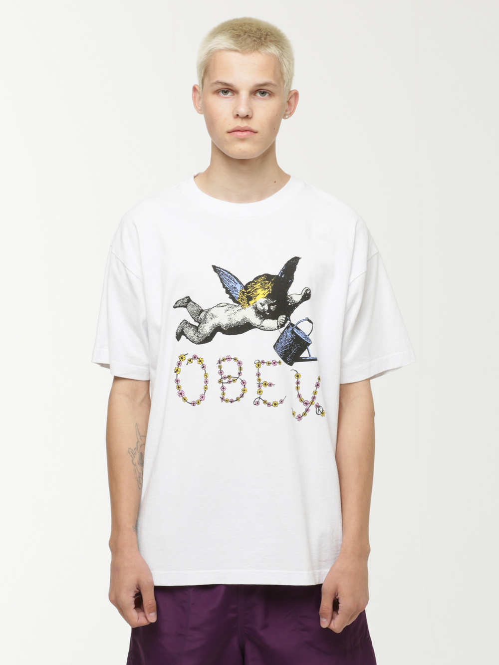 Мужская Футболка Obey Flower Angel