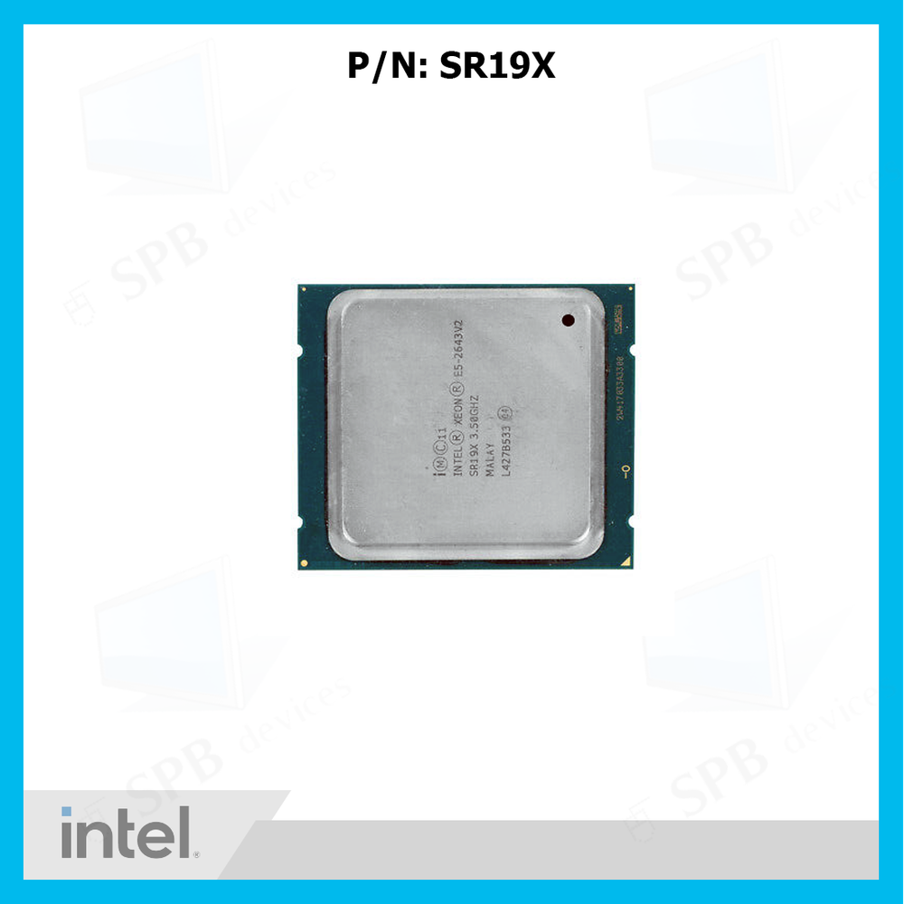 Процессор Intel Xeon E5-2643V2 Ivy Bridge-EP (3500MHz, LGA2011, L3 25600Kb), SR19X