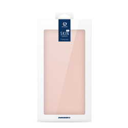 Чехол книжка из PU кожи розового цвета от Dux Ducis для смартфона Samsung Galaxy S25 Edge, серия Skin Pro Series Case