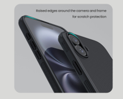 Усиленный двухкомпонентный чехол от Nillkin для iPhone 16, серия Super Frosted Shield Pro