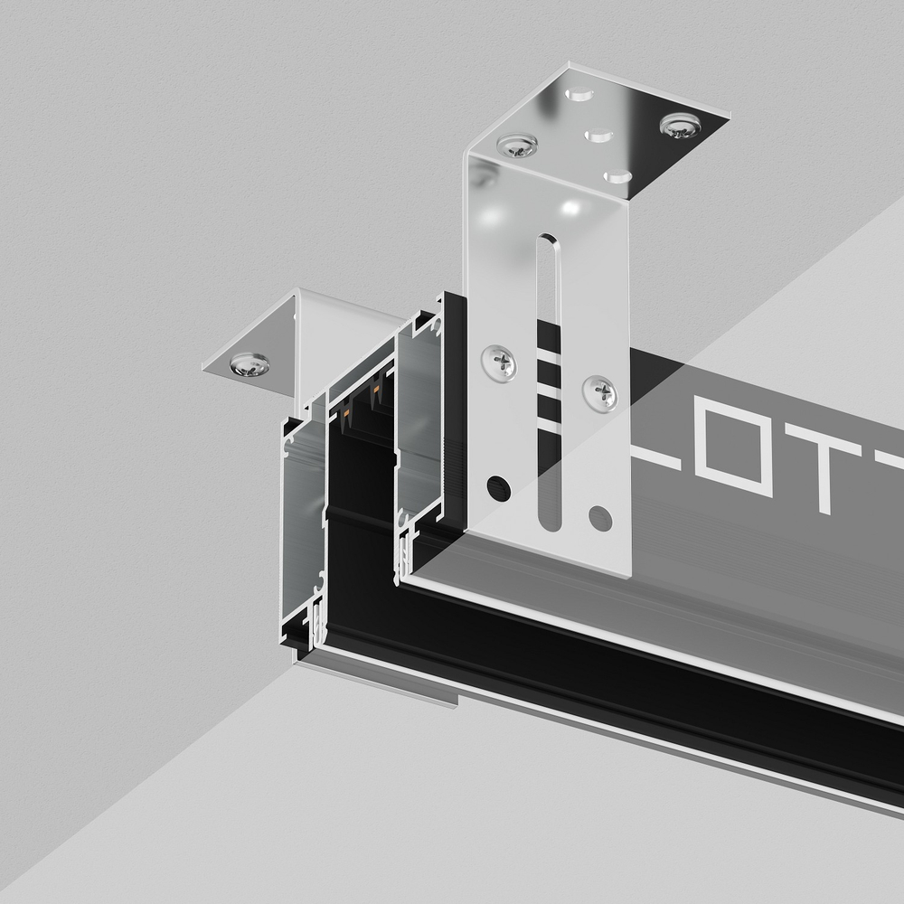 Трек встраиваемый Denkirs SMART SLOTT TR2014-BK