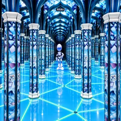Тематический зеркальный лабиринт с LED-подсветкой, 50–300 м²