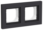 ATLASDESIGN AQUA 2-постовая РАМКА, IP44, КАРБОН