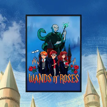 Постер «Harry Potter: Wands N' Roses»