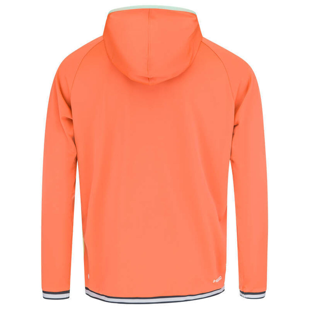 Детская теннисная толстовка Head Topspin Hoodie - pastell green/print vision
