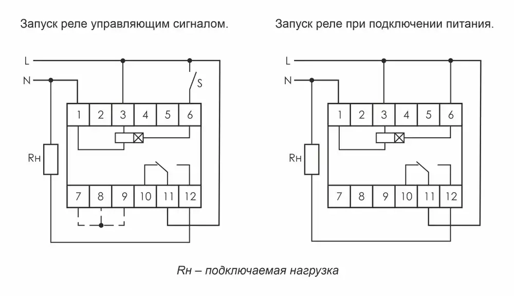 Реле времени программируемое RV-01-1 16А 1NO/NC 230В (с задержкой вкл., 4 режима работы, диап. выд. 0,1сек-50ч)