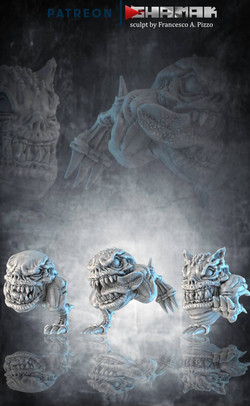 Orks  Greenskins  Squig Сквиг 1шт. миниатюра для dnd, днд, pathfinder, фентези, Настольная игра, НРИ, Варгейм, РПГ