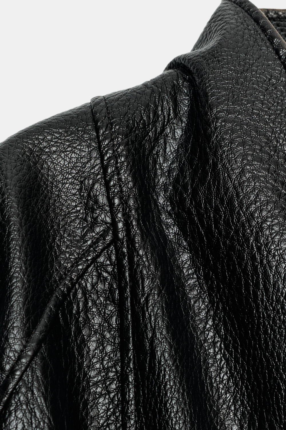 КУРТКА ИЗ ИСКУССТВЕННОЙ КОЖИ С ПОЯСОМ — ZW COLLECTION — ZARA