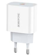 Сетевое зар. устр. Borofone BA38A Plus 1C 20W белое