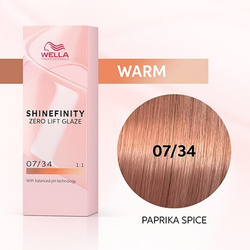 Wella Shinefinity 07/34 Гель-крем краска Красная паприка