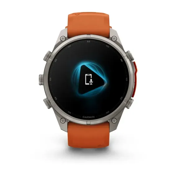 Смарт-часы Garmin fenix 9 Pro (47 мм) титан осенне-оранжевый/ярко-оранжевый