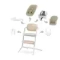 Стульчик Cybex Lemo 4-in-1 Set Sand White + мягкий вкладыш и ремни безопасности